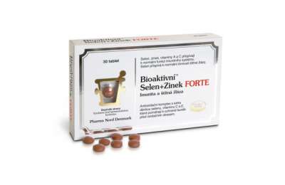 PHARMA NORD Bioaktivní Selen+Zinek FORTE - Селен+Цинк, 30 таблеток